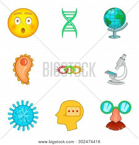 Intent Icons Set. Cartoon Set Of 9 Intent Icons For Web Isolated On White Background
