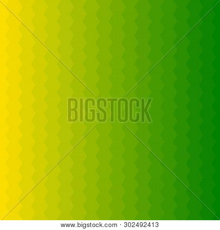 Vector Background. Green Yellow Hexagons. Polygonal Style. Eps 10
