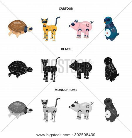Vector Design Of Toy And Science Logo. Set Of Toy And Toy Stock Vector Illustration.