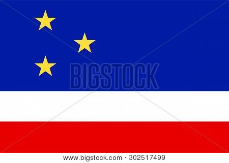 Flag Rectangular Shape, Rectangular Shape Icon On White Background