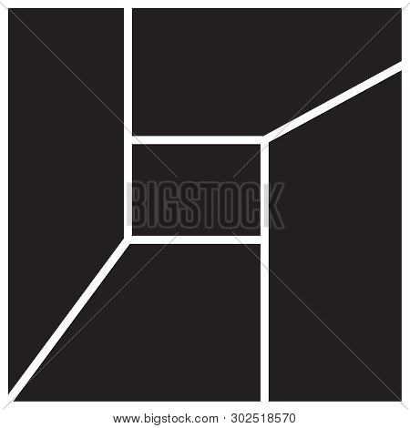 Vector Mood Board Of Five Frames. Photo Collage Templates.