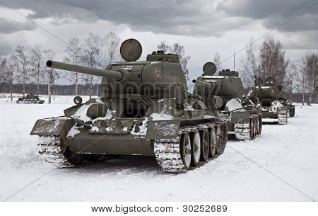 Gamle russiske kampvogne