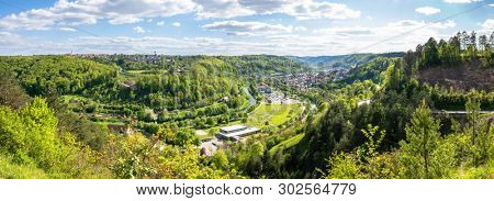 An image of a panoramic view to Sulz Germany