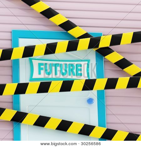 Juntamente com uma casa de fitas de barreira