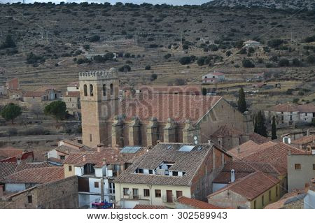 Former Collegiate Church Of Santa María, Gothic Temple 15th Century.december 27, 2013. Mora De Rubie