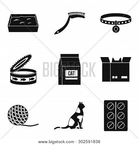 Veterinar Icons Set. Simple Set Of 9 Veterinar Icons For Web Isolated On White Background