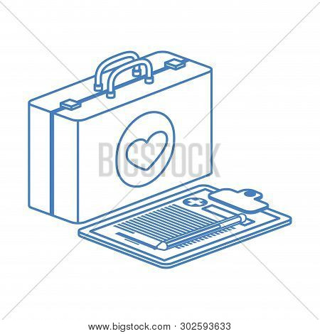 First Aid Kit On White Background Vector Illustration Design