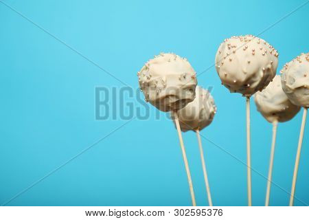 Party Cakepop Sweet Candy, Confectionery On Stick.