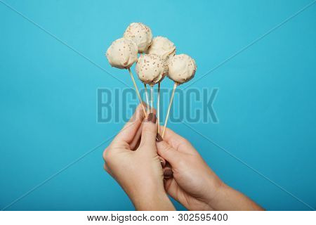 Party Cakepop Sweet Candy, Confectionery On Stick.