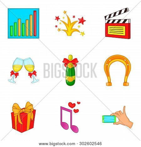 Providing Icons Set. Cartoon Set Of 9 Providing Icons For Web Isolated On White Background