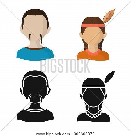 Isolated Object Of Imitator And Resident Icon. Set Of Imitator And Culture Vector Icon For Stock.