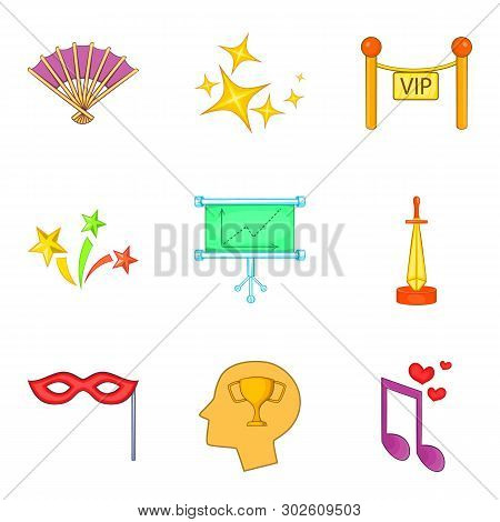 Quality Assurance Icons Set. Cartoon Set Of 9 Quality Assurance Icons For Web Isolated On White Back