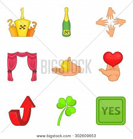 Quality Guarantee Icons Set. Cartoon Set Of 9 Quality Guarantee Icons For Web Isolated On White Back