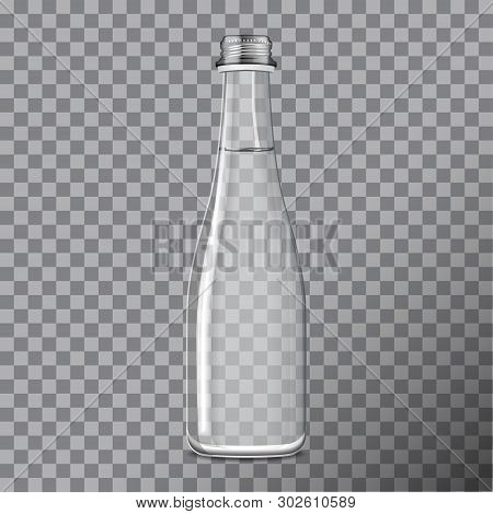 Mineral Still Or Sparkling Water Bottle Mock Up. Isolated On Transparent Background
