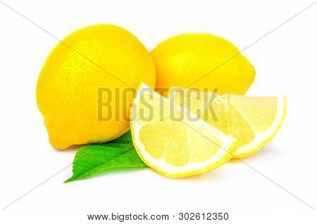 Lemon Isolated On A White Background With Clipping Path