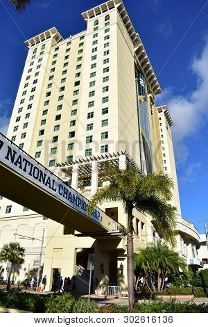 Tampa, Flordia, Usa - January 7, 2017: Tampa Downtown City Skyline