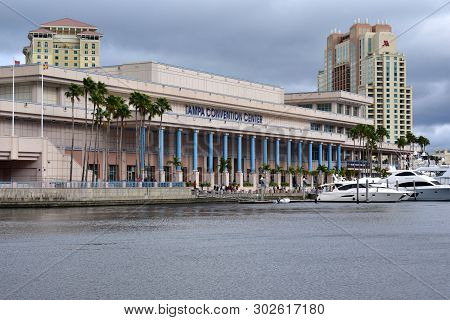 Tampa, Flordia, Usa - January 7, 2017: Tampa Convention Center