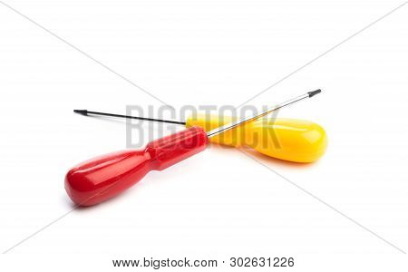 Screwdriver Type Torx Isolated On White. - Image