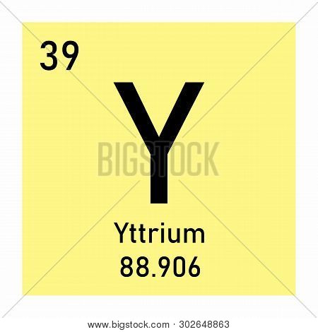 Illustration Of The Periodic Table Yttrium Chemical Symbol