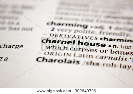 Word Or Phrase Charnel House In A Dictionary.