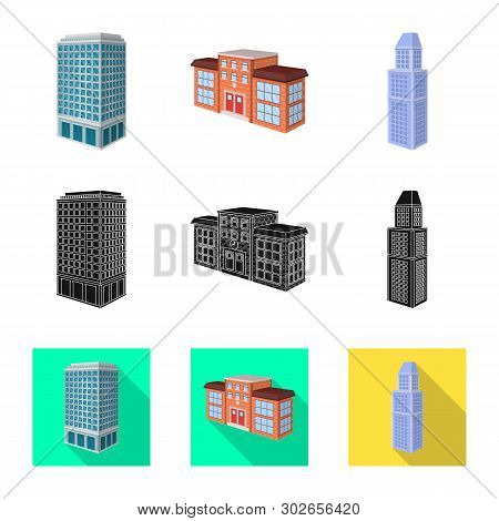 Vector Illustration Of Construction And Building Icon. Collection Of Construction And Estate Vector 
