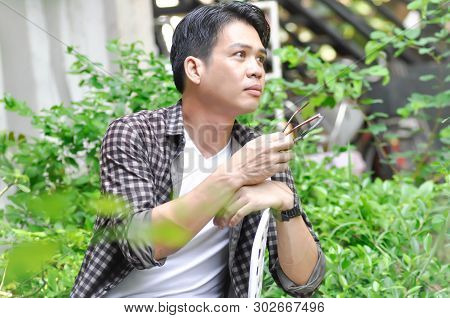Unaware Man Or A Man In The Garden