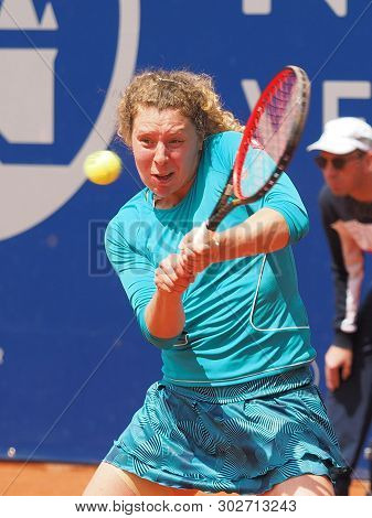 Nuremberg, Germany - May 23, 2019: German Tennis Player Anna-lean Friedsam At The Euro 250.000 Wta V