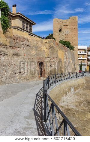 Historic Ferro Tower In The Center Of Guadix, Spain