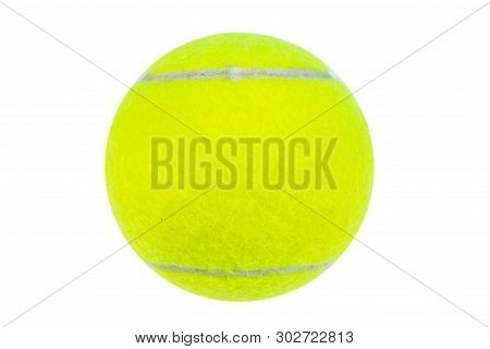 Tennis Ball Isolated Isolated On White Background.