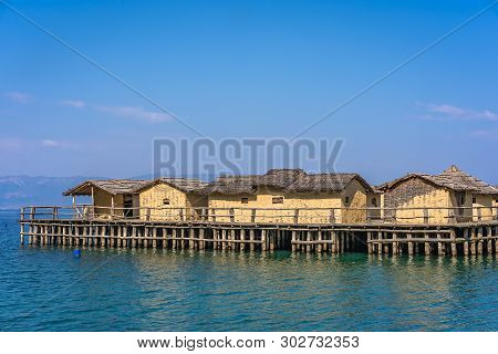 Bay Of The Bones, Museum On Water, Authentic Reconstruction Of The Pile Dwelling Settlement, Ohrid, 