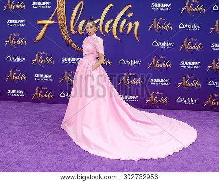 Naomi Scott at the Los Angeles premiere of 'Aladdin' held at the El Capitan Theatre in Hollywood, USA on May 21, 2019.