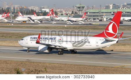 Airplane Takeoff From Airport