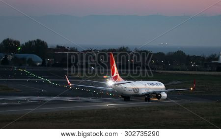 Airplane Takeoff From Airport