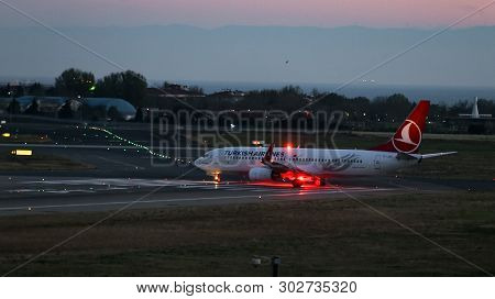 Airplane Takeoff From Airport
