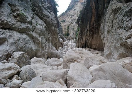 View Of The Gorropu Canyon, Supramonte Of Urzulei