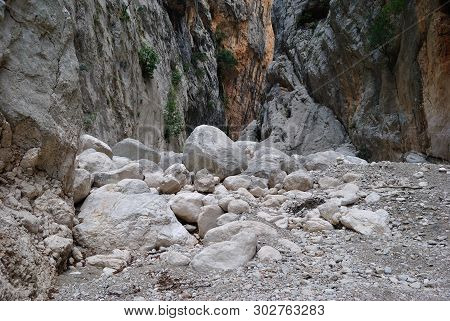 View Of The Gorropu Canyon, Supramonte Of Urzulei