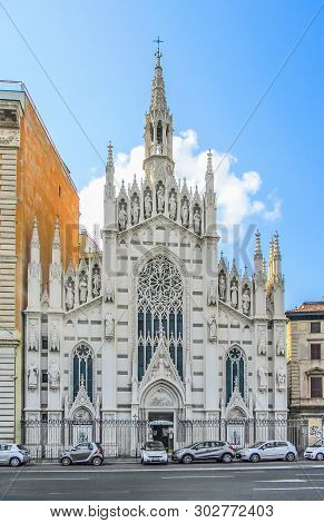Rome, Italy - July 24, 2017: Church Of The Sacred Heart Of Jesus In Prati (also Known As Chiesa Del 