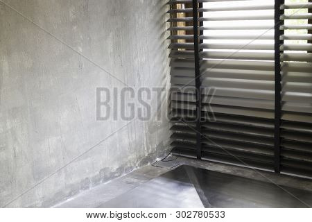 Co-working Office With Blind Window, Stock Photo