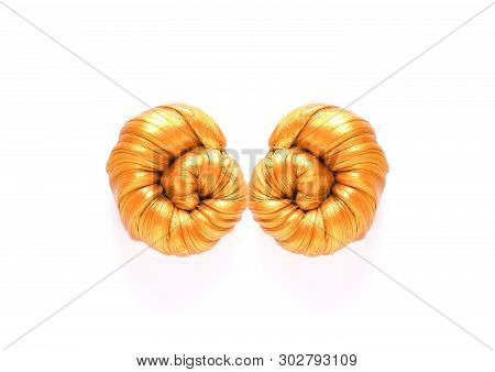 Golden Plasticine Soft Stretchable Texture. Anti-stress Toy For Kids Activities, Handmade, Fun.