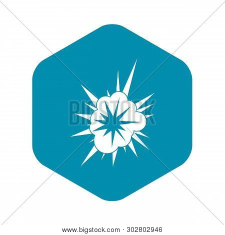 Nucleate Explosion Icon. Simple Illustration Of Nucleate Explosion Vector Icon For Web