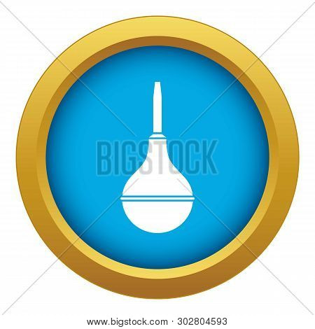 Medical Pear Icon Blue Vector Isolated On White Background For Any Design