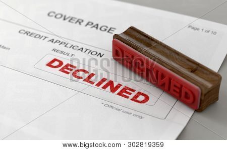 Declined Stamp And Credit Application Form