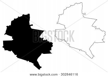 Bucharest County (administrative Divisions Of Romania, Bucuresti - Ilfov Development Region) Map Vec