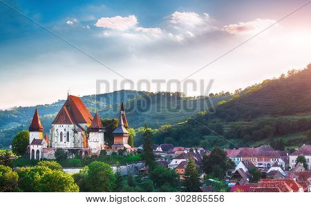 Beautiful Medieval Architecture Of Biertan Fortified Saxon Church In Romania Protected By Unesco Wor