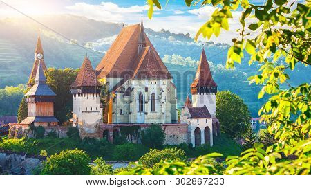 Beautiful Medieval Architecture Of Biertan Fortified Saxon Church In Romania Protected By Unesco Wor