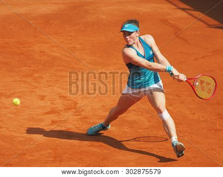 Nuremberg, Germany - May 24, 2019: Slowenian Player Tamara Zidansek At The Euro 250.000 Wta Versiche