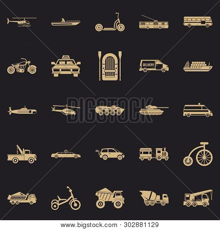 Ferriage Icons Set. Simple Set Of 25 Ferriage Vector Icons For Web For Any Design