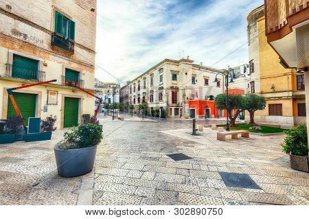 The Historic Center Of A Gravina In Puglia. Gravina In Puglia Ancient Town,  Apulia, Italy. Europe