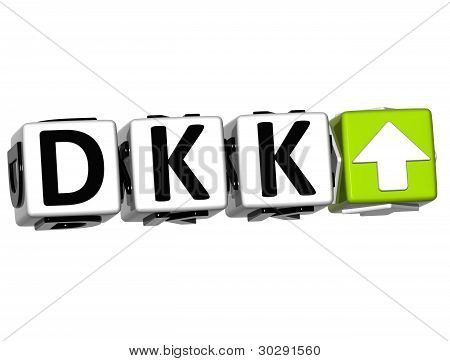 在白色背景上的货币 Dkk 率概念符号按钮