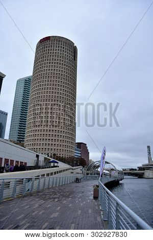 Tampa, Flordia, Usa - January 7, 2017: The Tampa Riverwalk